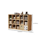 Modern Horizontal Wood 8-Cube Natural Finish Bookcase