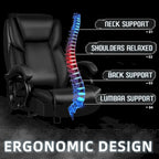 Bossin Big and Tall Executive Office Chair,500LBS Adjustable Lumbar Support Ergonomic Chair with High Back PU Leather Computer