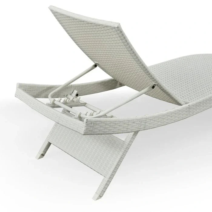 All Weather Wicker Chaise Lounge - Set of 2