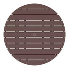 WestinTrends Dylan 5-Piece Outdoor Patio HDPE Adirondack Chair With Round Coffee Table Conversation Set
