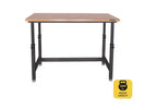 Heavy Duty 60 Adjustable Height Workbench Table with Wood Top