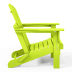 Polytrends Laguna Fade Resistant All Weather Outdoor Patio Folding Adirondack Chair