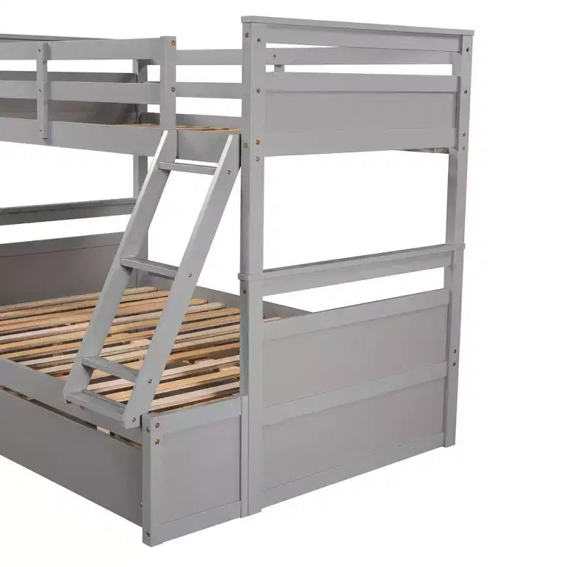Whisen Twin over Full Bunk Bed with 2-Storage Drawers