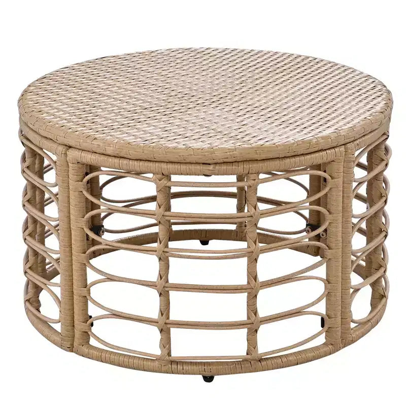 Whisen Weather-Resistant Rattan Outdoor Sectional Sofa Set Patio Couch Set with Thick Cushions and Pillows, Freely Combined Conversation Sets
