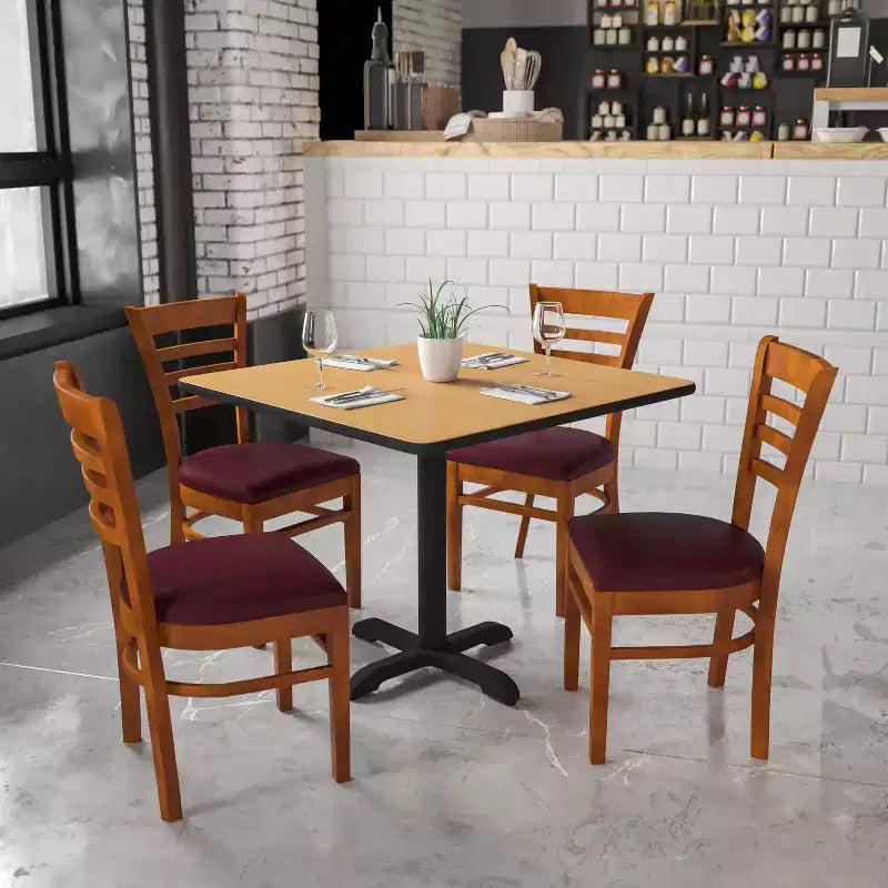 Flash Furniture Ladder Back Wooden Restaurant Chair
