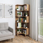 Corner Bookcase - Natural Oak