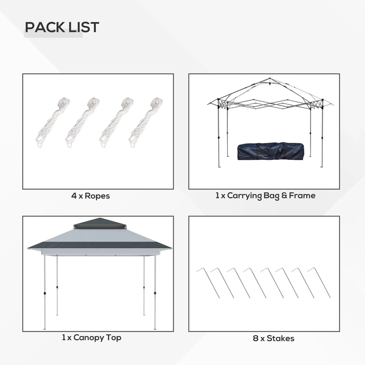 Outsunny 12 x 12 Pop Up Canopy Sun Shade Instant Tent Folding with Mesh Sidewall Netting, 3-Level Adjustable Height