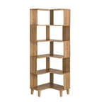 Corner Bookcase - Natural Oak
