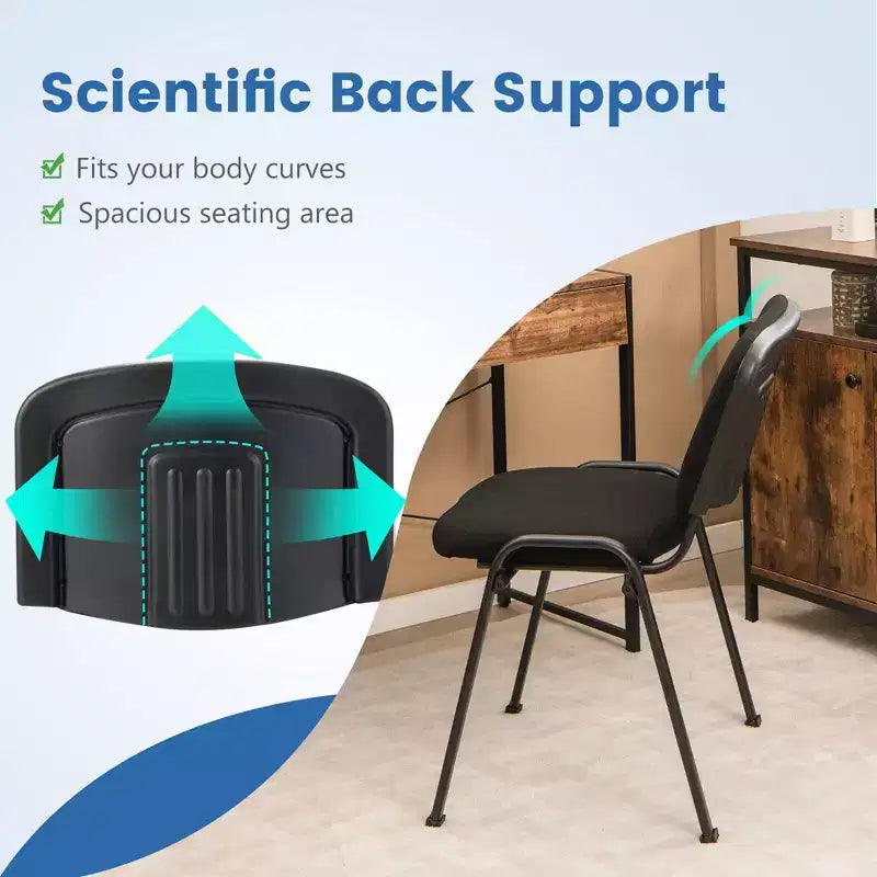 Costway Office Guest Chair Stackable Reception Chair Waiting Conference Room