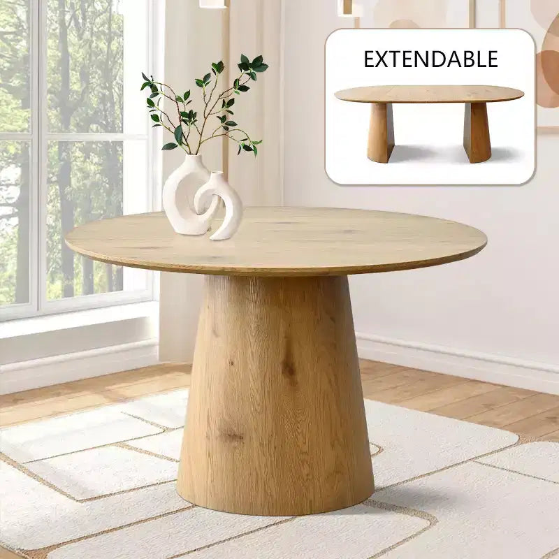3-in-1 Oval Extendable Dining Table Set with 6 Chenille Upholstered Chairs Featuring Gold Metal Legs, Versatile Dining Furniture-Panipeachy