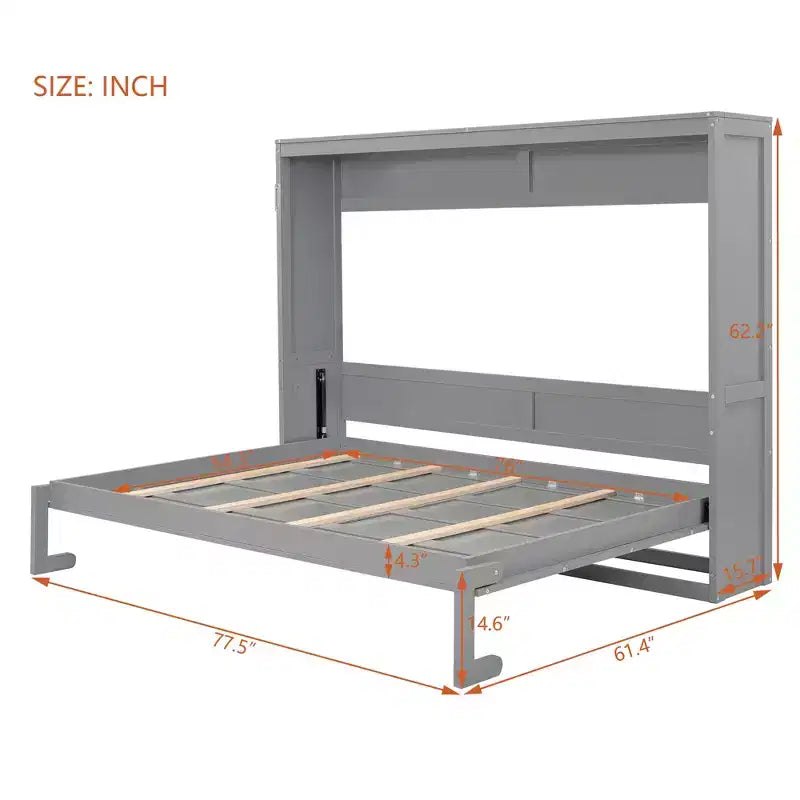 Polibi Convertible Space-Saving Murphy Wall Bed