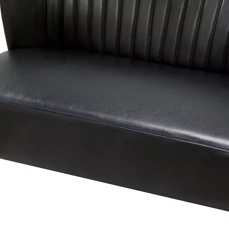 47 Contemporary Wingback Loveseat, Armless 2-Seater Sofa with Metal Legs for Living Room or Bedroom