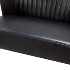 47 Contemporary Wingback Loveseat, Armless 2-Seater Sofa with Metal Legs for Living Room or Bedroom