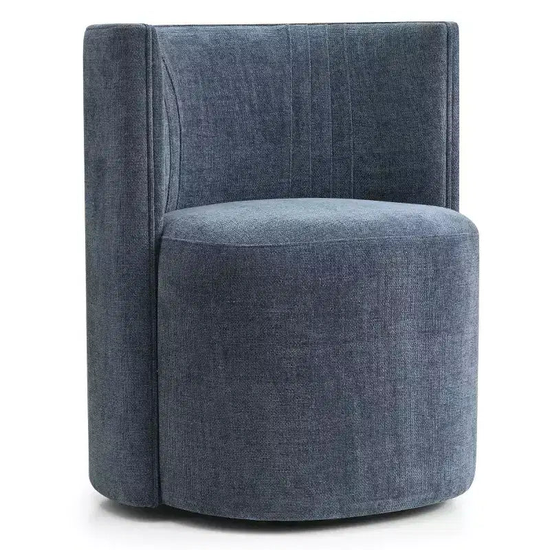 Lot de 4 chaises de salle à manger modernes pivotantes, chaises sans accoudoirs rembourrées en tissu texturé avec dossier incurvé pour salle à manger ou cuisine - Panipeachy