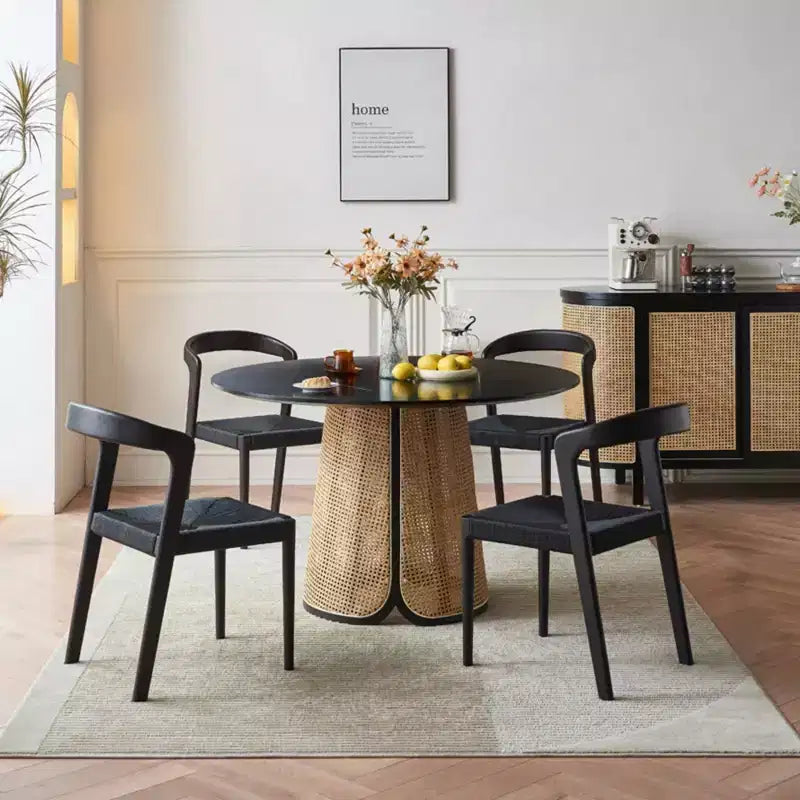 Pexfix Wood Stackable Dining Room Chair Set of 4