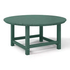 WestinTrends Dylan 5-Piece Outdoor Patio HDPE Adirondack Chair With Round Coffee Table Conversation Set