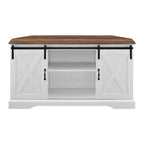 Middlebrook 52-inch Sliding Barn Door Corner TV Stand