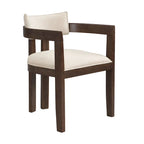 Conrad Sophisticated Modern Dining Chair With Armrest by Christopher Knight Home