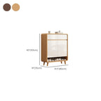 Modern Manufactured White Wood Shoe Cabinet