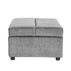 Twin Size Convertible Ottoman Sleeper Bed with Mattress - Space-Saving Guest Bed for Living Room & Apartment