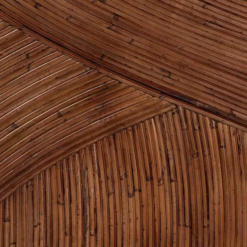 bali & pari King Elettra Rattan Standalone Headboard: Handcrafted, No Assembly, Bohemian Design