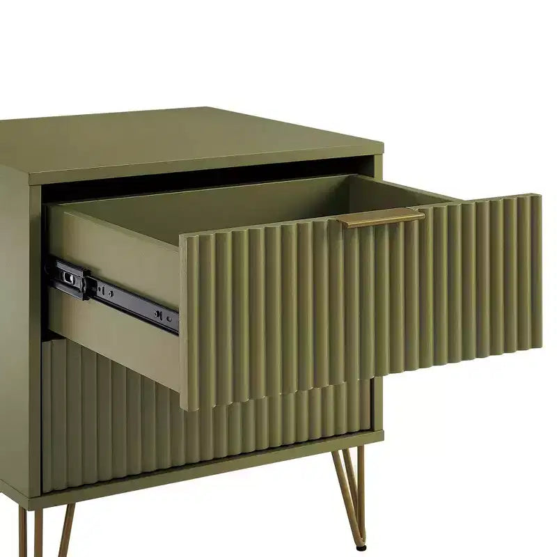 Dumbo 2 Drawer Nightstands Olive Green