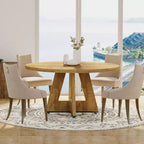 47 Inch Round Dining Table for 4 people