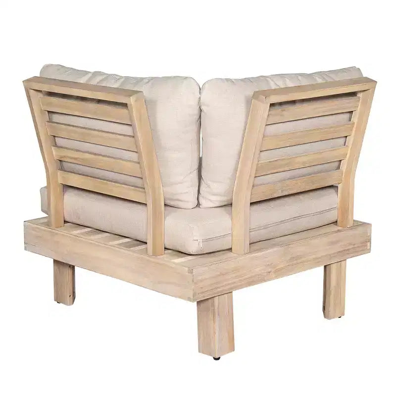 Christopher Knight Home Rock 5-Piece Patio Rustic Acacia Wood Slatted Seating Set with Cushions