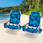 Costway 4-Pack Folding Backpack Beach Chair 5-Position Outdoor - See Details