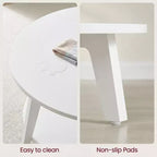 Honey Brown Round Coffee Table with 2 Tiers of Storage, Measuring 31.5 x 17.7 Inches, Ideal for the Living Room