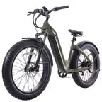 GOTRAX Adult Fat Tire 26 Step Through Electric Hybrid Bike - Green