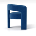 Chaise de salle à manger SEYNAR Modern Glam en velours, chaise d'appoint à dossier ouvert, lot de 6