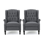 Fauteuils inclinables en tissu touffeté Walter (lot de 2) par Christopher Knight Home