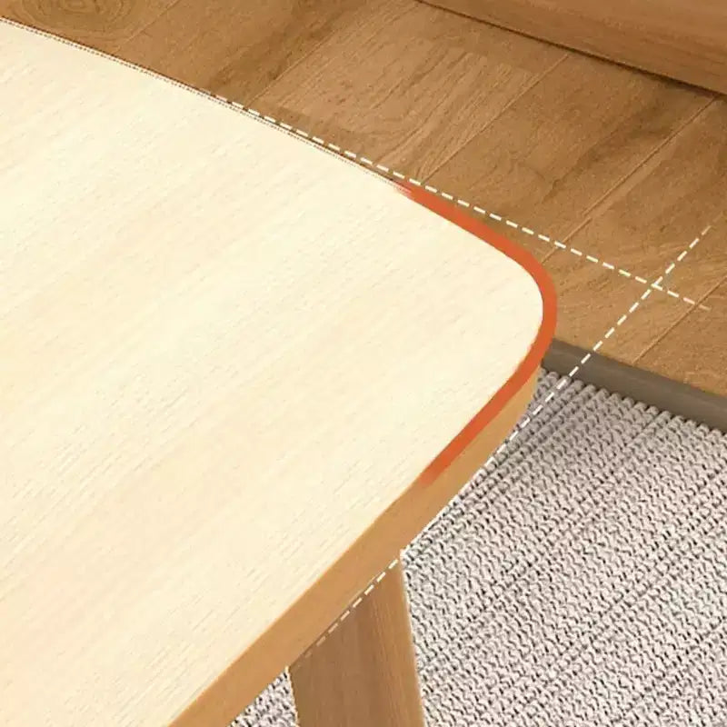 Acekool Foldable Coffee Table, Wooden Finish, Space-Saving Folding Design, 31.5x19.7x17.3, Easy Storage, Wood Grain
