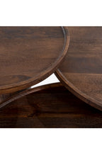 Wooden Pedestal Coffee Table