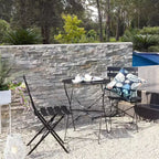 Outdoor Three-Piece Portable Folding Table and Chair Set