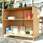 Hawaiian-style Bar Height Patio Set