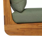 Christopher Knight Home Tavriel Mid-Century Modern Patio Acacia Wood 5-Seater Seating Set with Thick Cushions, Table Not Included