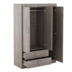 3-Door Wardrobe with Shelves and 2 Drawers, Clothing Armoire 4A - ModernLuxe