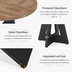 47 Inch Round Dining Table for 4 people