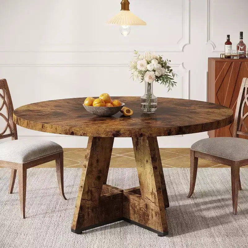47 Inch Round Dining Table for 4 people