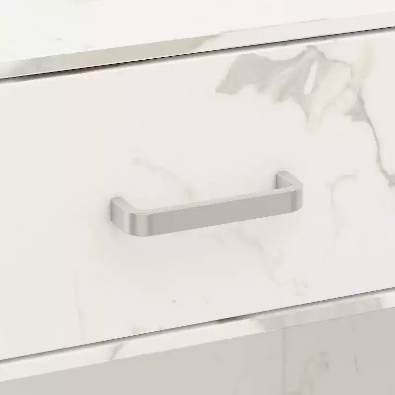 Famapy L-shaped Reception Desk Multifunctional Welcome Desk Workstation