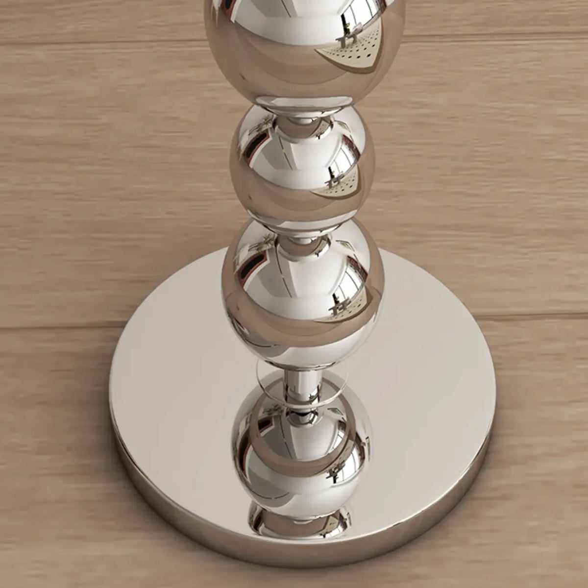 Decorative Modern Stacked Ball Floor Lamp with Fabric Shade