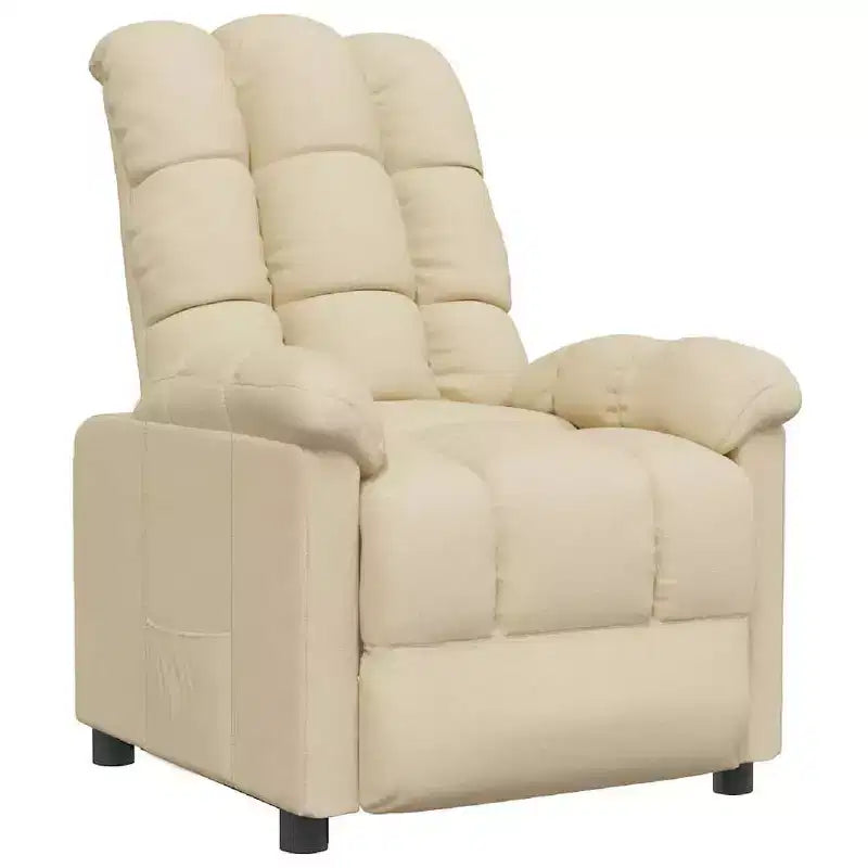Recliner Chair with Adjustable Backrest and Footrest, Modern Lounge Chair Thick Padded Seat for Living Room & Bedroom