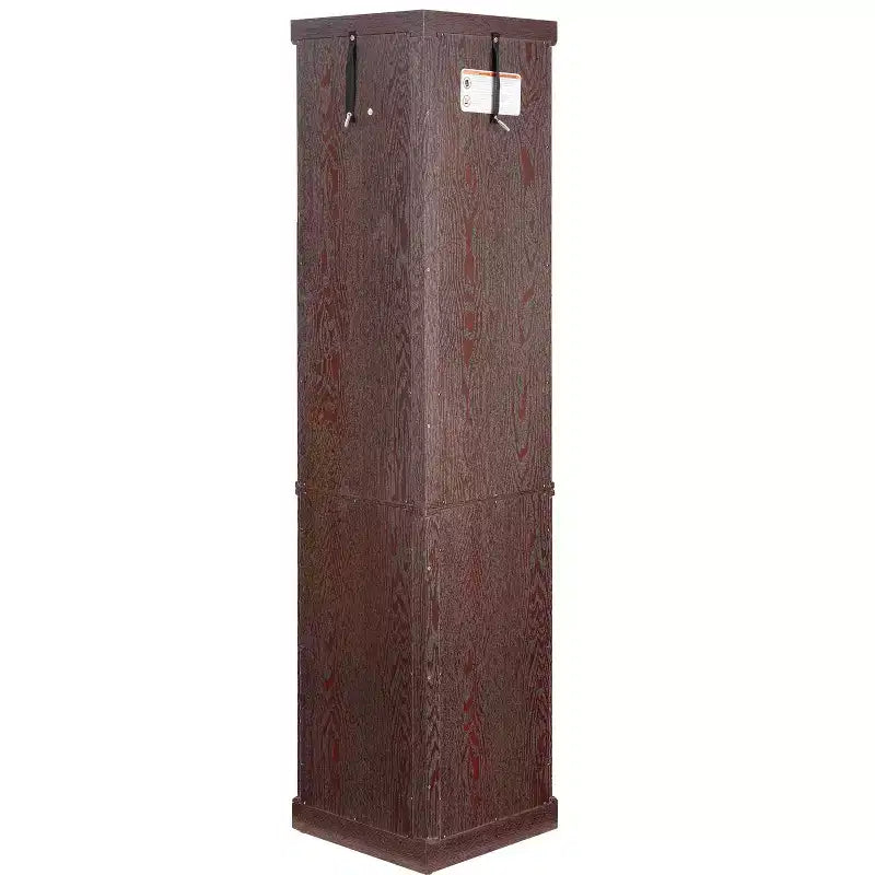 Corner Curio Cabinet with Glass Doors and Shelves, Corner Display Case for Living Room