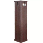 Corner Curio Cabinet with Glass Doors and Shelves, Corner Display Case for Living Room