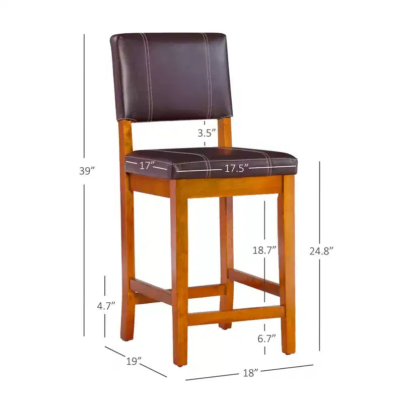 24 Milano Counter Height Barstool - Linon