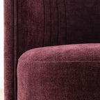 Lot de 4 chaises de salle à manger modernes pivotantes, chaises sans accoudoirs rembourrées en tissu texturé avec dossier incurvé pour salle à manger ou cuisine - Panipeachy