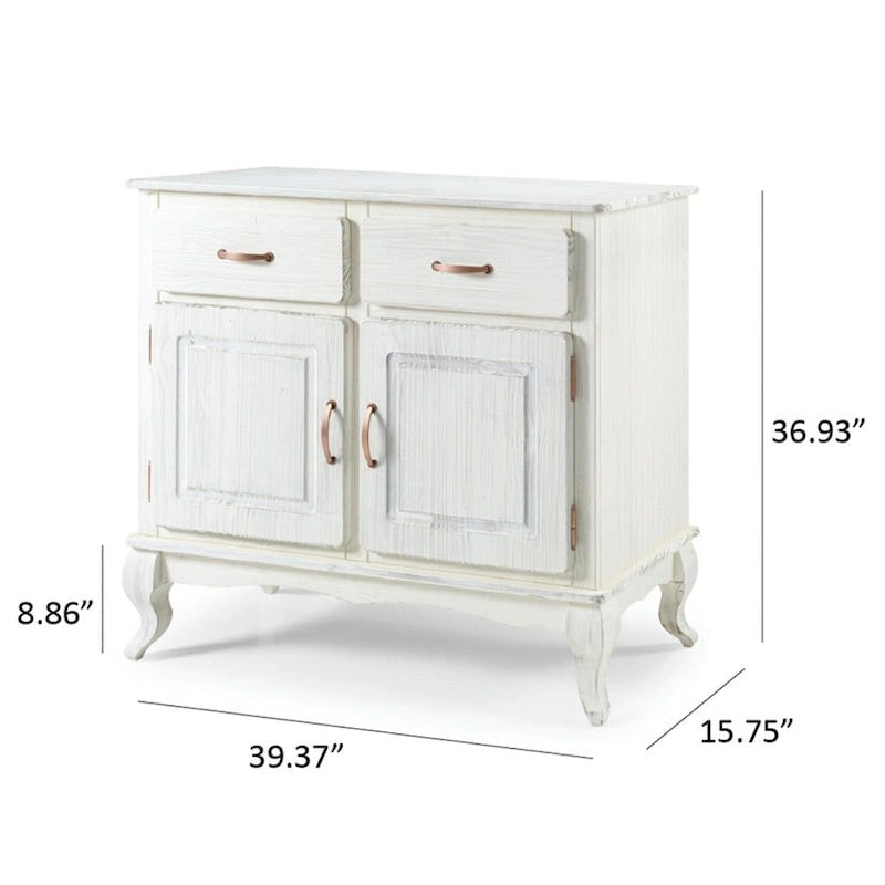 Wood Buffet Sideboard Green