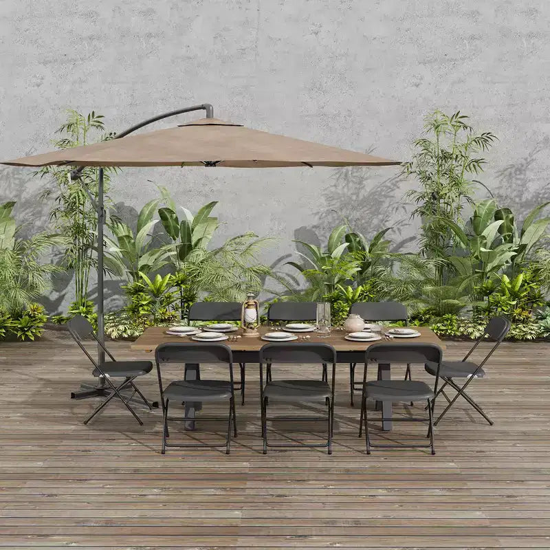 SUGIFT Folding Chairs 10 Pack Plastic Folding Chair for Outdoor Indoor Use 350lb Weight Capacity
